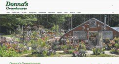 Desktop Screenshot of donnasgreenhouse.com